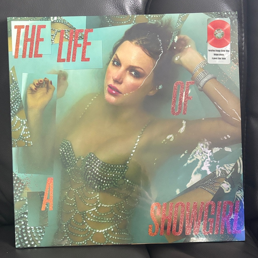 The Life of a Showgirl – Portofino Orange Glitter Vinyl ✨ SEALED